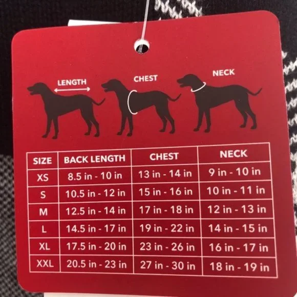 Charter Club Buffalo Check Plaid Dog Sweater NWT - Picture 6 of 12